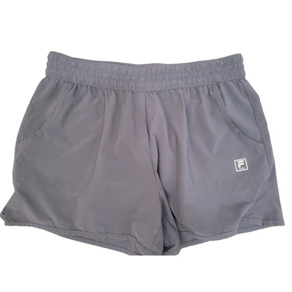 Women's FILA Gray Athletic Shorts Size Medium - Picture 2 of 4